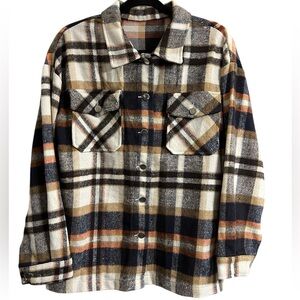Unbranded Women’s Medium Weight Plaid Flannel Shacket